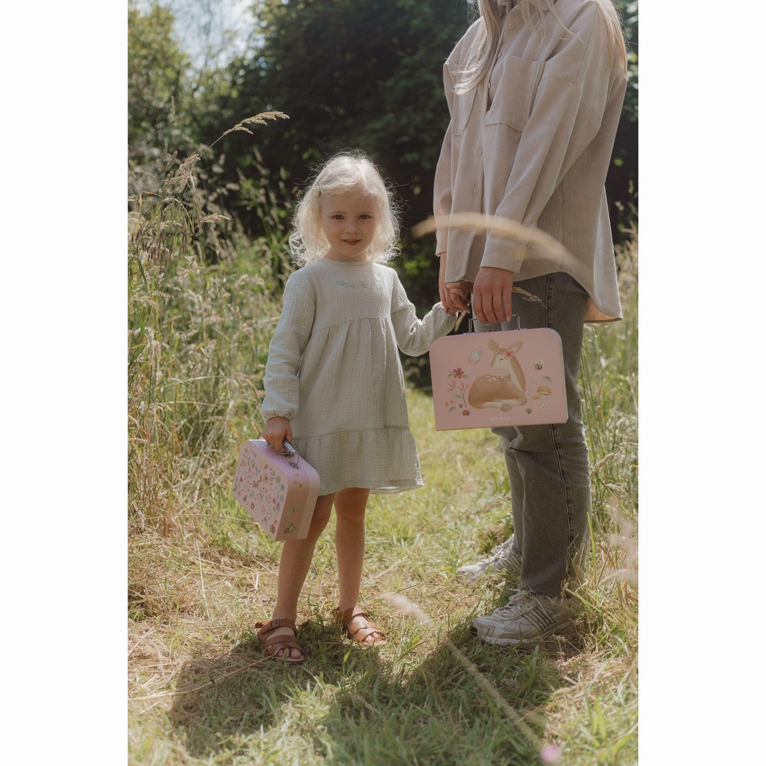 Little Dutch Fairy Garden Pink Suitcases