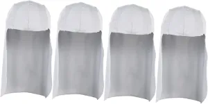 Long Tail Cycling Cap Set Windproof Neck Shade Hat for Outdoor Sports Uv Blocking Light Grey