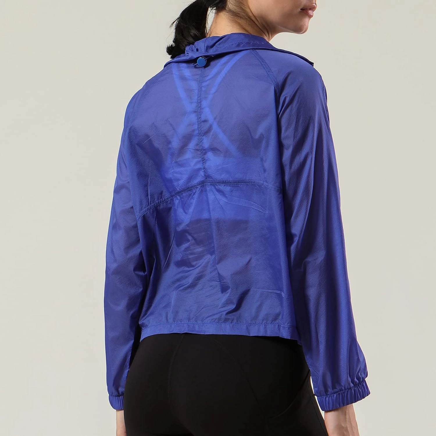 Lu's Chic Women's UPF 50  Quarter Zip Jacket Zipper UV Sun Protection Shirt Lightweight Cycling Coat