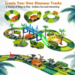 Magic Dinosaur Toy Race Track for Kids