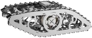 Marvel Steampunk Dieselpunk Scale Model 3D Puzzle for Adults - Metal DIY Kit - Collectible Construction Set of a Moving Wind-Up Tank