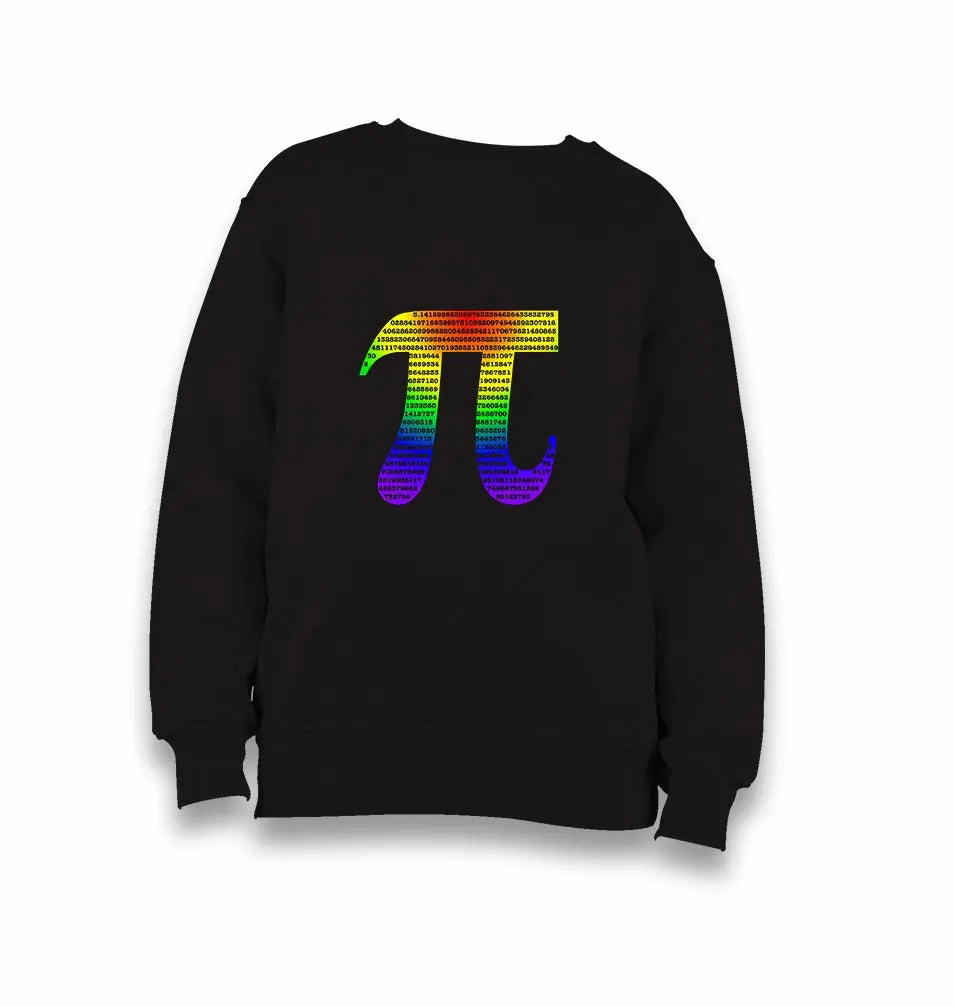 Mathematics - Pi Number II Kid's Black Sweatshirt