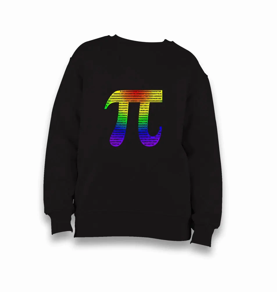 Mathematics - Pi Number II Kid's Black Sweatshirt