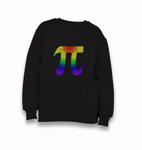 Mathematics - Pi Number II Kid's Black Sweatshirt