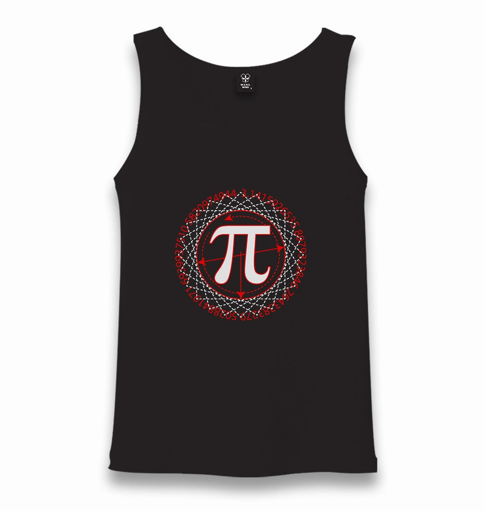 Mathematics - Pi Number IX Unisex Black Tank Top