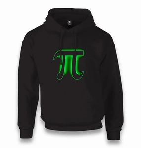 Mathematics - Pi number X Unisex Black Hoodie