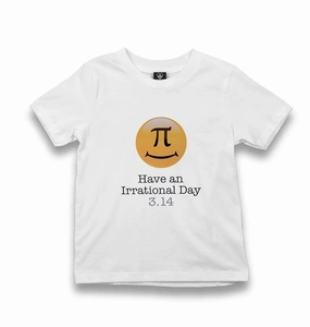 Mathematics - Pi Number XVI Kid's White Tshirt