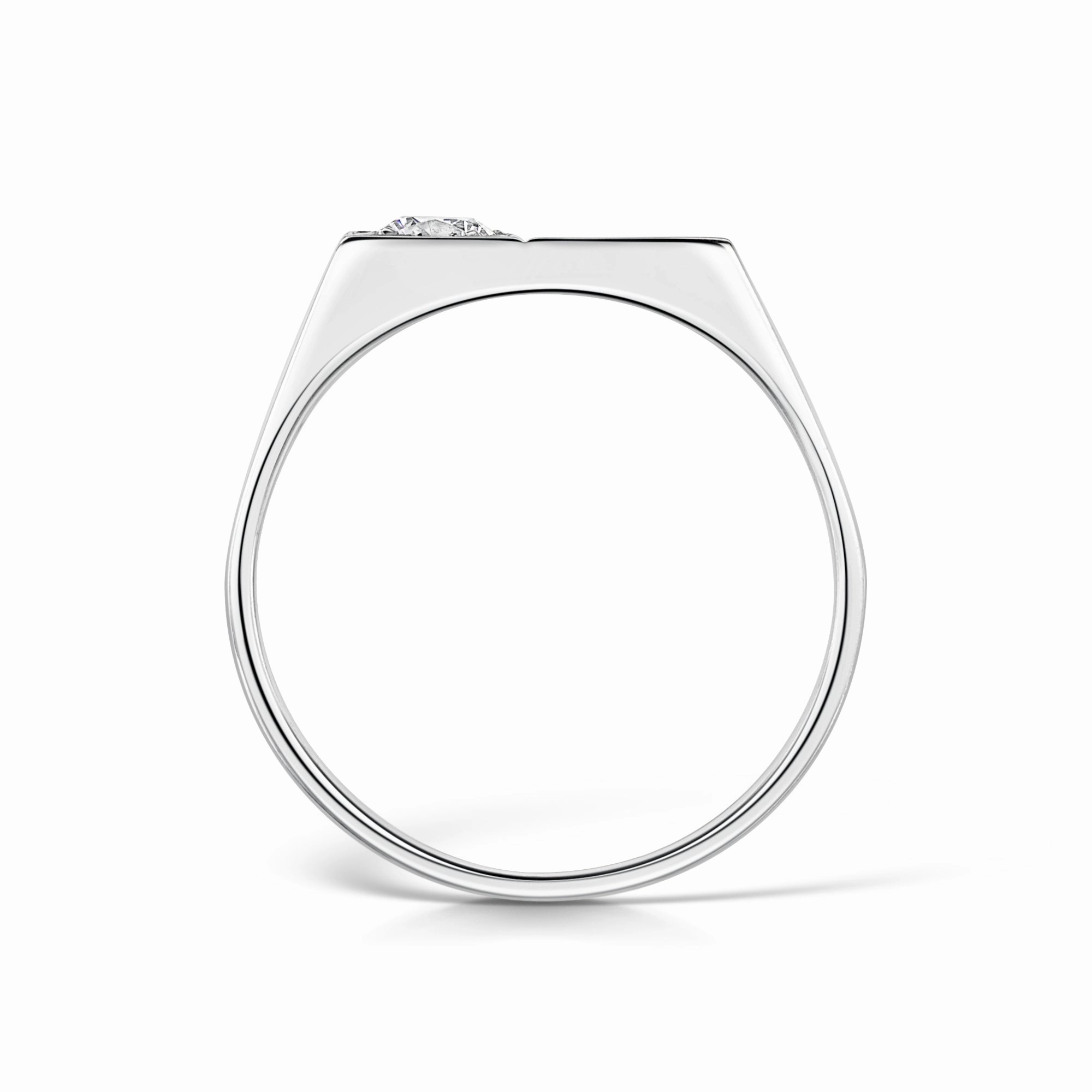 Men’s Modern Diamond Signet Ring