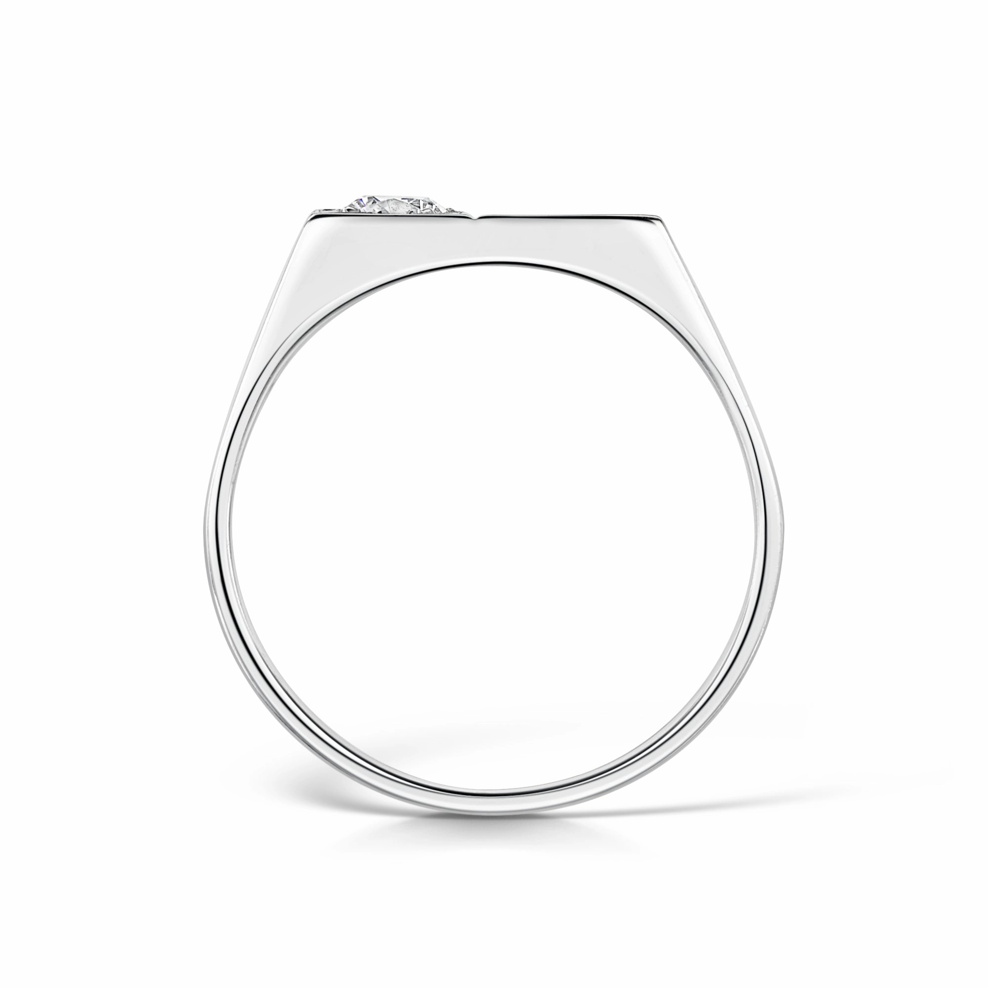Men’s Modern Diamond Signet Ring