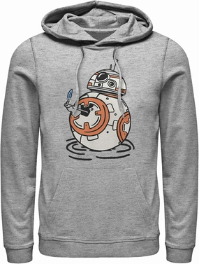 Men's Star Wars: The Rise of Skywalker BB-8 Lighter Pull Over Hoodie