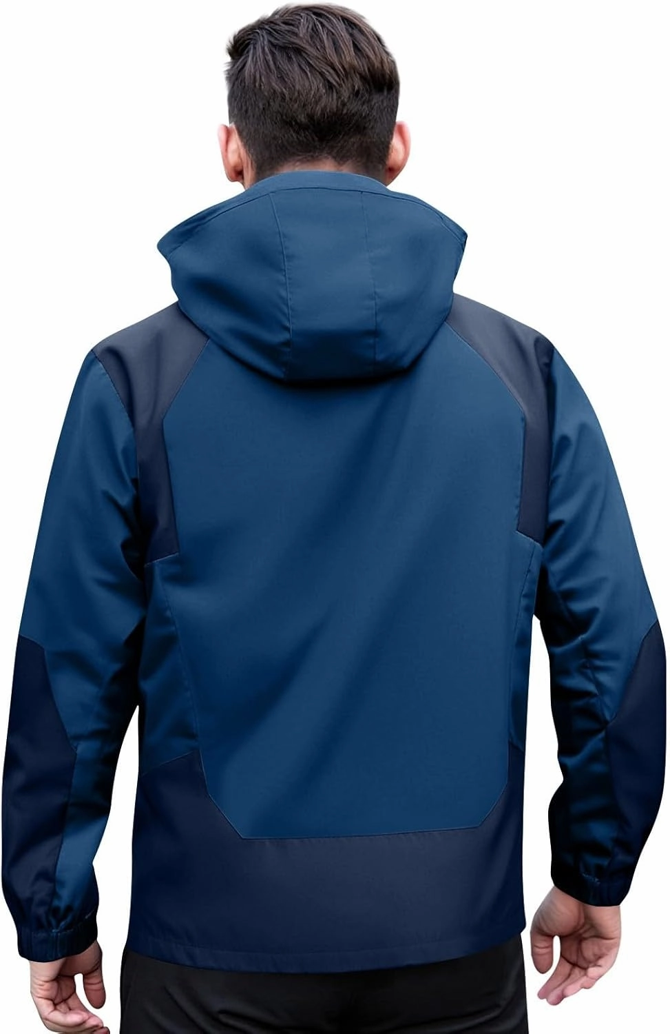 Mens Rain Jacket Lightweight Waterproof Rain Coats Poncho Sun Protective Outdoor Jacket with Hooded