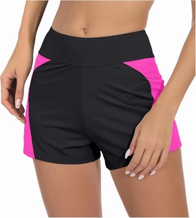 Menstrual Leakproof Swim Shorts for Women High Waisted Bathing Suit Bottoms Breathable Full Coverage Bikini Bottom