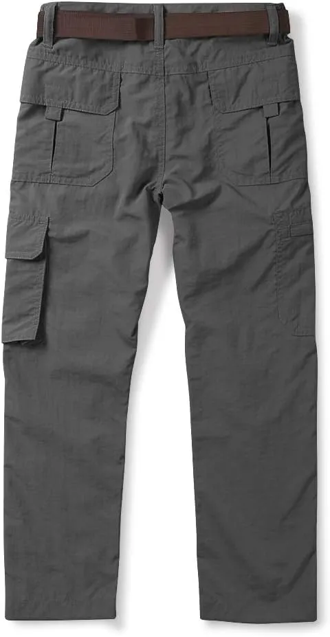 Mesinsefra Boy's Hiking Pants,Kids Casual Outdoor Quick Dry Lightweight Climbing Camping Fishing Trousers