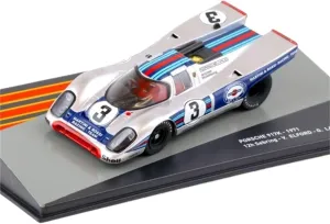 Metal Toy Vehicle 1/43 Altaya for Porsche 917K Sebring 1971 Martini Painted Die-cast Rally Car Model Collection Scale Vehicles