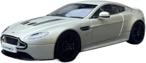 Metal Vehicles Toys 1/18 for Aston Martin V12 Vantage S 2015-2018 Sports Car Model Static Model Festive Window Displays Home Or Office Décor(White)