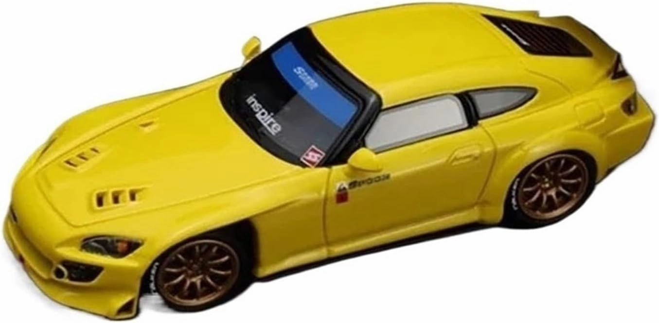 Metal Car Model 1:64 for Honda S2000 Low Tail Simulation Car Model Boys Toy Vehicles Collection Die Cast Vehicles
