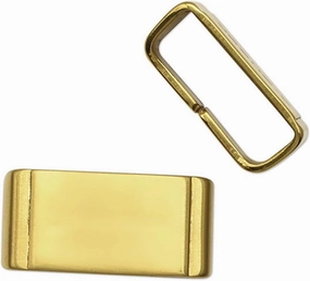 Metal Edging Ring Strap Fixing Buckle Strap Locker Compatible with Casio G-Shock Watch Buckle(Gold,22mm)