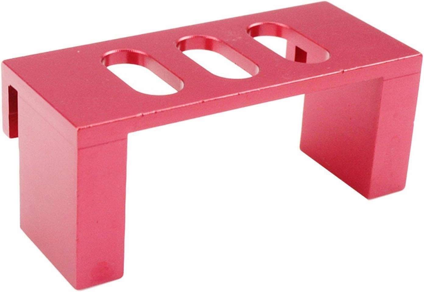 Metal Servo Mount Fixed Seat Base for 1/10 RC Car, Purple Red Replacement, Easy to Use, Material, Suitable for Wltoys 104001, Racing Upgrade Parts - red
