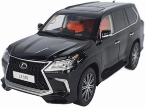 Metal Vehicles Toys 1:18 for Lynx Lexus LX570 Peak Edition SUV Hardcore Crossover Black Alloy Car Model Retro Decor Home Or Office Décor