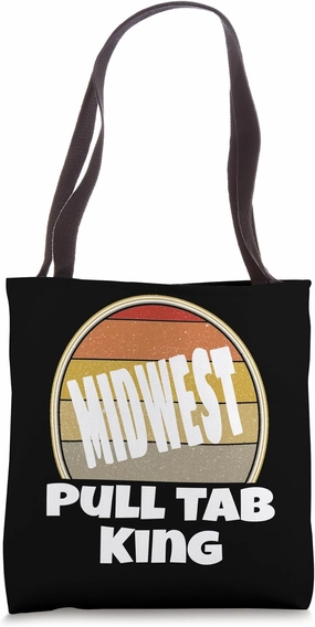 Midwest Pull Tab King Proud To Be Midwest Nice Funny Sunset Tote Bag