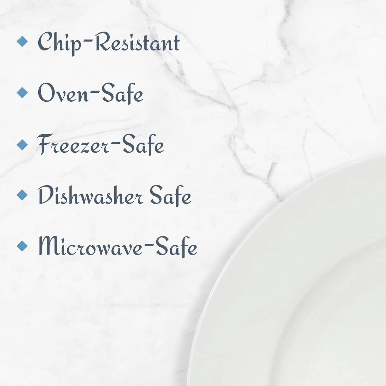 Mikasa Delray 40-Piece White Dinnerware Set, Service for 8, Dining Set