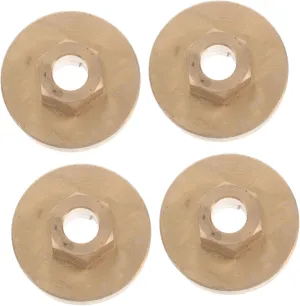 Milisten 4 Set Brass Wheel Hub Adaptor for DIY Cars Precision Engineered Easy Installation Versatile Compatibility Mini Model Replacement Parts