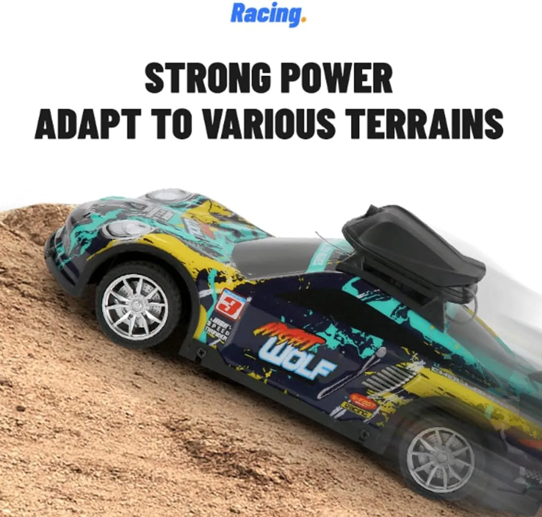 Mini RC Drift Car, 2.4G 4CH Remote Control Car with LED Lights and HD Camera, Electric RTR Racing Cars for Adult
