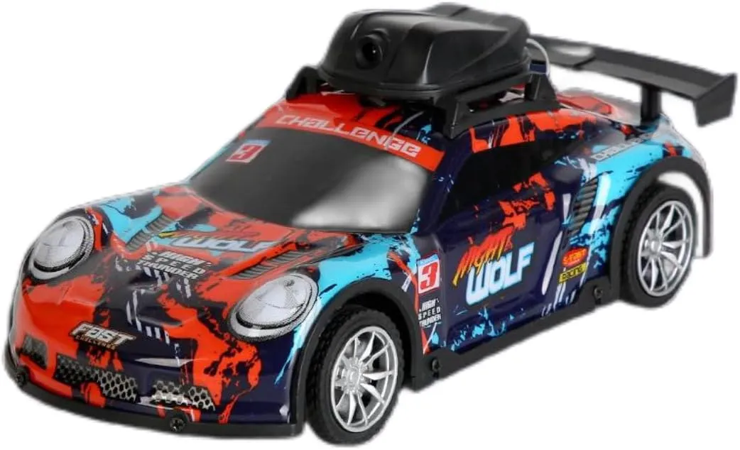 Mini RC Drift Car, 2.4G 4CH Remote Control Car with LED Lights and HD Camera, Electric RTR Racing Cars for Adult
