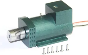 Mini Retro Engine Model Kits, 12V DC Generator for SEMTO ST-NF2 Engine Models DIY Upgrade Modification Accessory, Science Toy for Teens and Adults (Shaft Connection Version/Cyan)