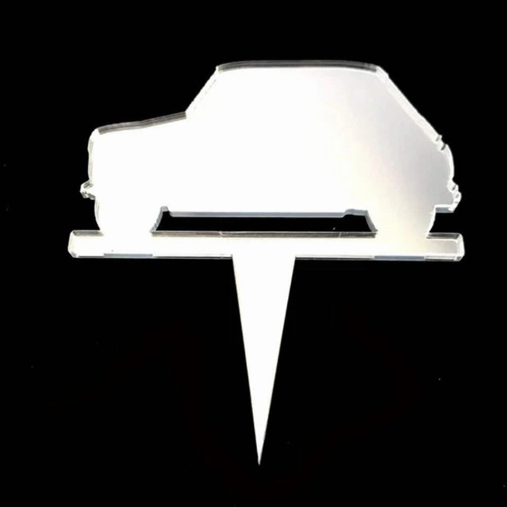 Mini Car Cake Toppers, Acrylic Colours & Engraving Services 15cm