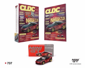 Mini GT CLDC Magazine with Nissan Z LB Nation Works – M Red