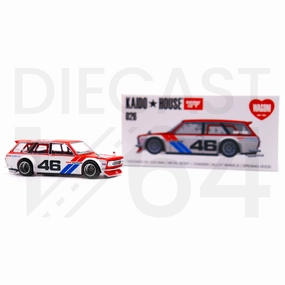 Mini GT Kaido House Datsun 510 Wagon BRE Red Version 1