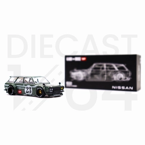 Mini GT Kaido House Datsun 510 Wagon Carbon Fiber V3 - Green