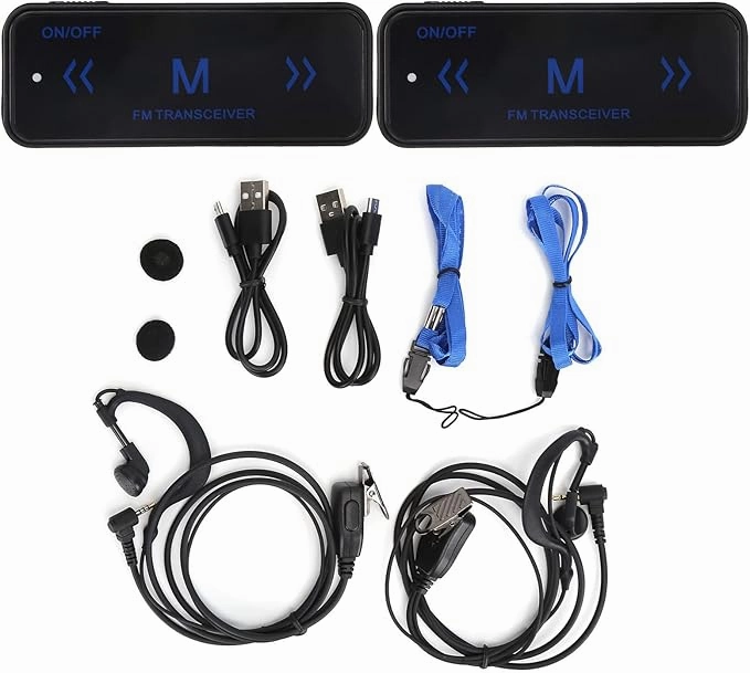Mini Micro Walkie-Talkie,V108 Rechargeable Handheld Remote Walkie-Talkie Pair,Portable USB Two-Way Radio,Suitable for Shopping Malls,Restaurants,Outdoor Sports,Etc.(V108)