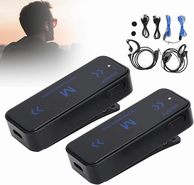 Mini Micro Walkie-Talkie,V108 Rechargeable Handheld Remote Walkie-Talkie Pair,Portable USB Two-Way Radio,Suitable for Shopping Malls,Restaurants,Outdoor Sports,Etc.(V108)