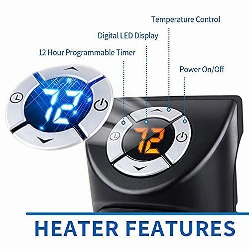 Mini portable wall outlet Fan blower heater with Advanced Ceramic Technology (400 W)