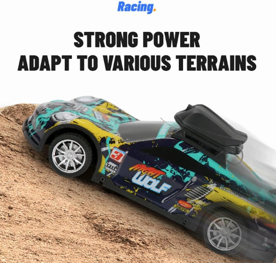 Mini RC Drift Car with HD Camera & LED Lights, 2.4G 4CH Remote Control Car Electric Racing Sports Cars for Adult Teens - RTR Version / 2 Battery