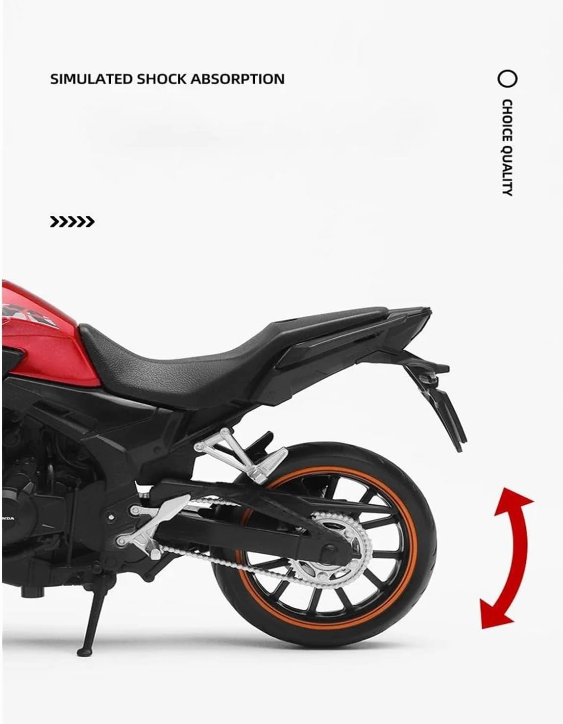 Mini Simulation Motorcycle Toys 1:12 for Honda Wing CB400X Alloy Racing Car Model High Simulation Children's Gifts Adult for Boys(White)