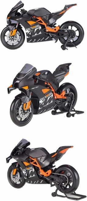Mini Simulation Motorcycle Toys 1:12 for KTM RC 8C Alloy Road Racing Car Motorcycle Model Model Children's Toys Adult for Boys(Orange)