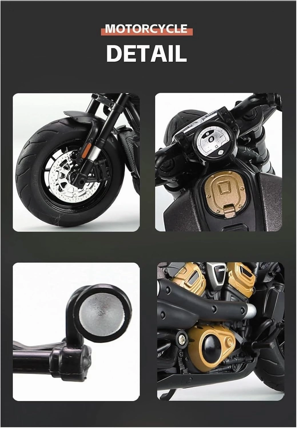 Mini Simulation Motorcycle Toys 1:12 Motorcycle Off Road Alloy Diecasts Model Vehicle Toys for Sound Light Simulation Collection Adult for Boys(Green)