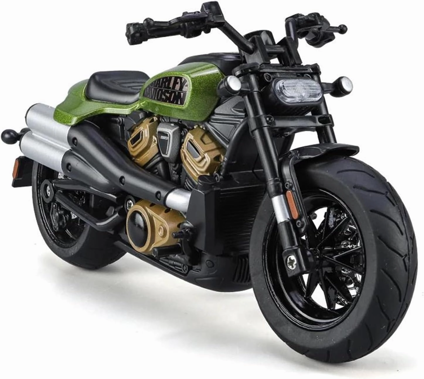 Mini Simulation Motorcycle Toys 1:12 Motorcycle Off Road Alloy Diecasts Model Vehicle Toys for Sound Light Simulation Collection Adult for Boys(Green)