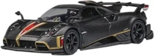 Miniature Models 1:64For Pagani Imola Matte Full Carbon Black Painted Alloy Car Model Static Display Collectible Car Ornaments