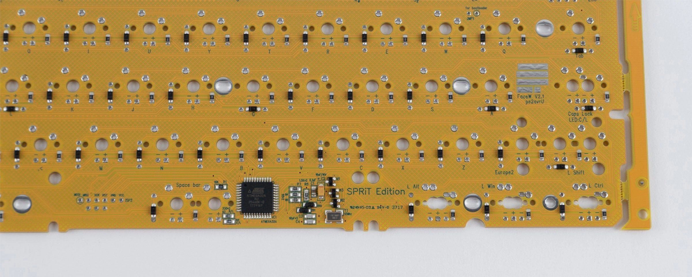 MK FaceW 60% Yellow PCB SPRiT Edition