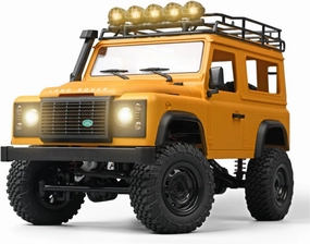 MN-98 RC Car, 1:12 Scale RC Rock Crawler, 4WD Off-Road RC Truck RTR, 2.4G Remote RC Land Rover Vehicle Models for Adults Hobby Gifts (Yellow)