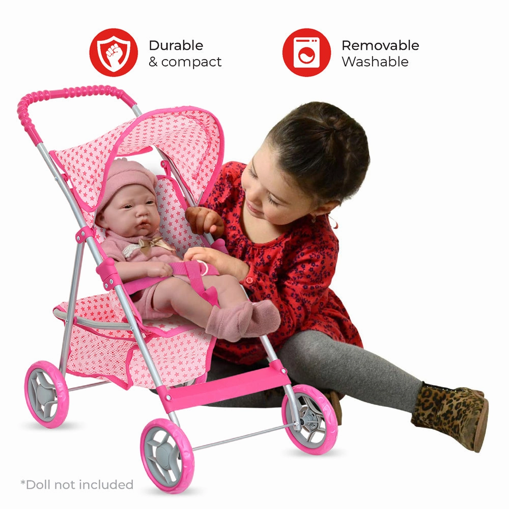 Moon -   Doll Stroller Pretend To Play - Pink