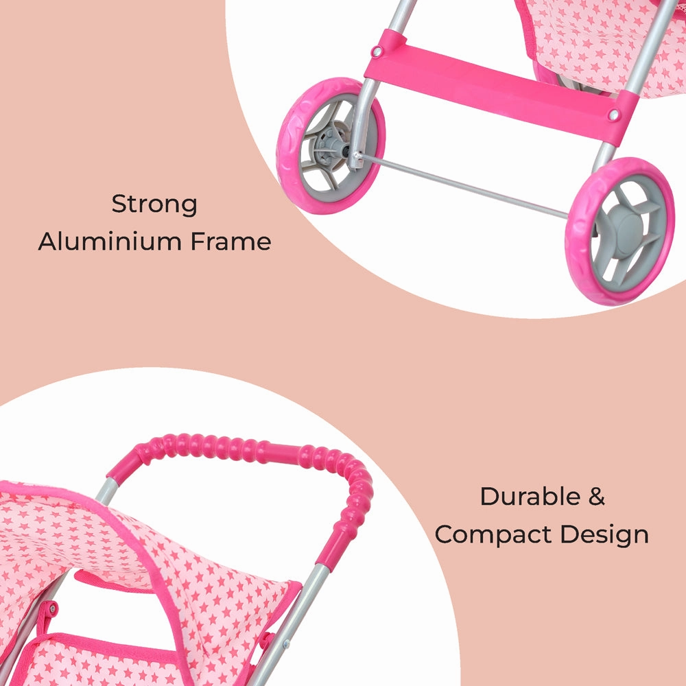 Moon -   Doll Stroller Pretend To Play - Pink
