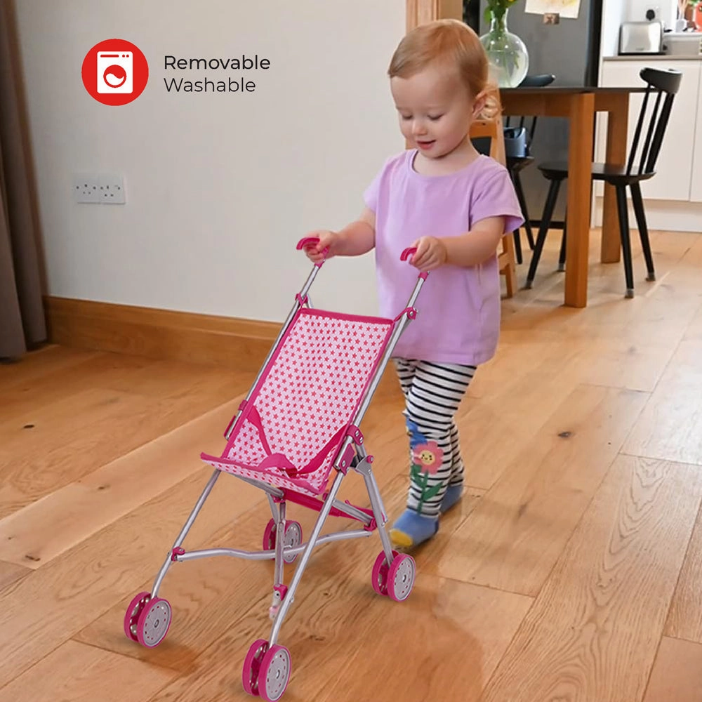 Moon -  Baby Doll Buggy Pretend To Play - Pink