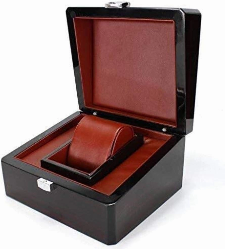 MUSUMI Watch Storage Box Watch Box Simple Wood Jewelry Box Hand Jewelry Diamond Ring Lock Fashion