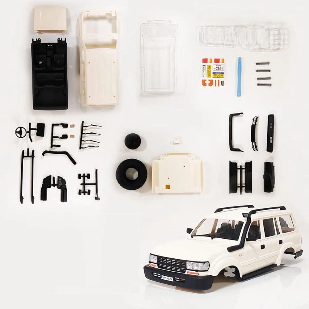 NC Durable Car Shell Body Cover Assembly DIY Parts Kit for WPL C14 C24 RC Truck