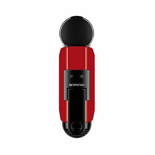 Nespresso Essenza Mini Original Espresso Machine Bundle with Aeroccino Milk Frother by De’Longhi, Red